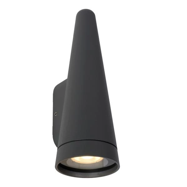 Lucide WIZARD - Wall light Indoor/Outdoor - LED Dim. - 1xGU10 - IP54 - Anthracite - detail 1